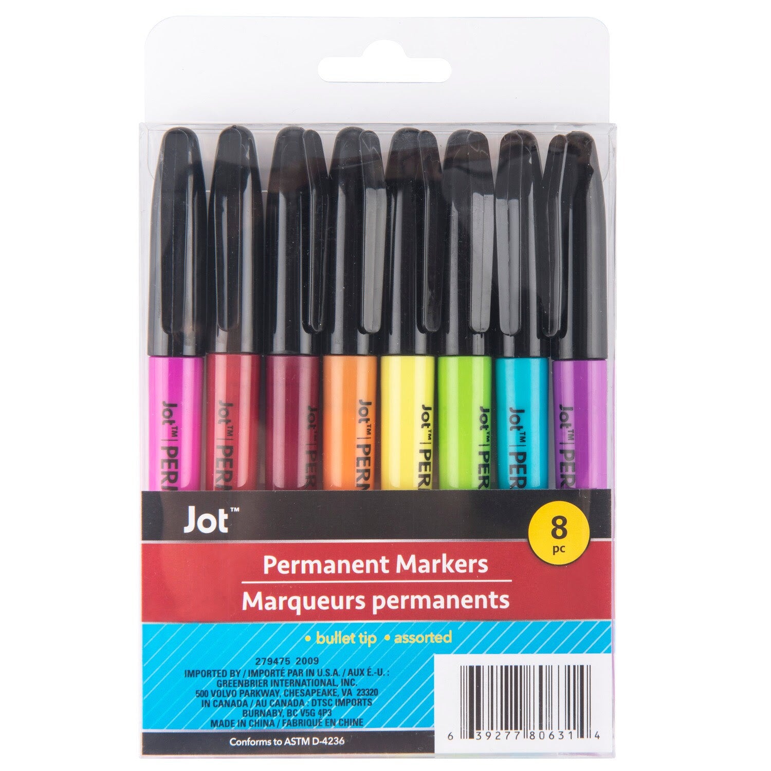 Permanent Markers (8/pack)
